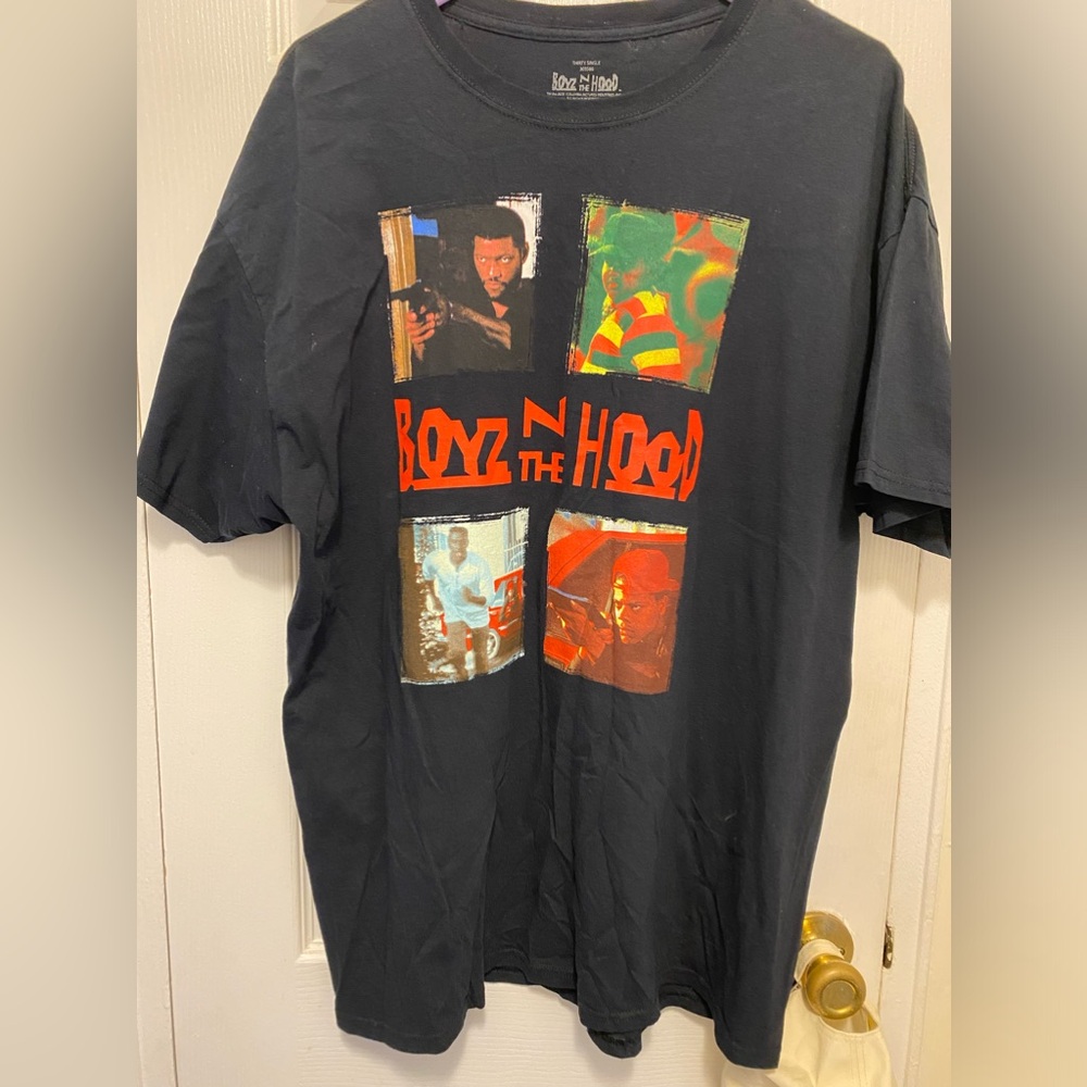 MENS GRAPHIC BOYS IN THE HOOD BLACK SHORT SLEEVE TEE SZ XL - Picture 1 of 6